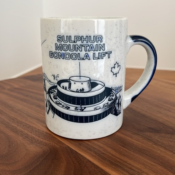 VINTAGE Banff Sulphur Mountain Gondola Lift Coffee Tea Mug Made Japan Souvenir - Picture 4 of 12